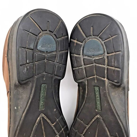 Dunham Abzorb Brown Nubuck Leather Shoes 5300BR Men's 12D Lace Up Low Top Derby - Picture 10 of 12